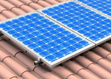 Kit Estructura para Panel Solar Coplanar Teja con varilla