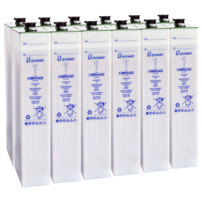 Pack 12x Baterías Solares estacionarias translucidas 5 UOPzS 625 860Ah C120 2V – Upower