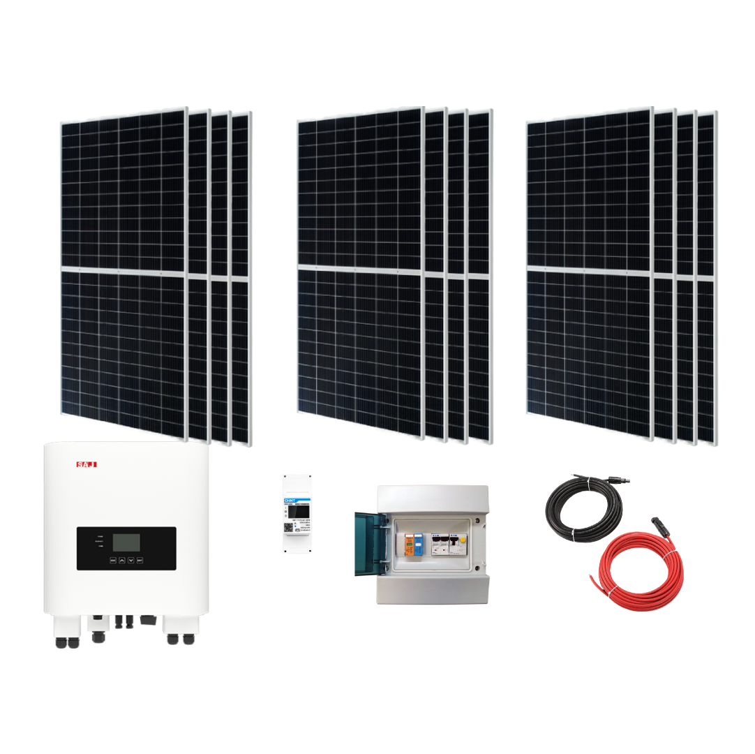 Kit Solar Autoconsumo Híbrido SAJ H1 12 Paneles Solares