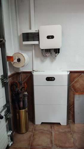 Instalación solar con baterías