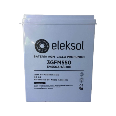 Batería AGM Eleksol 6V/550Ah 3GFM550