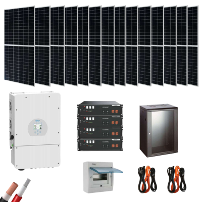 Kit Solar Deye Aislado 8000W 48V Litio 28000Wh_día