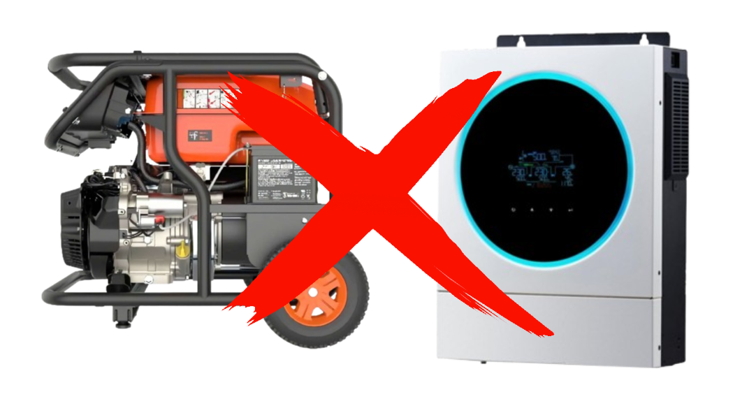 Grupo electrógeno no carga mi inversor solar Axpert