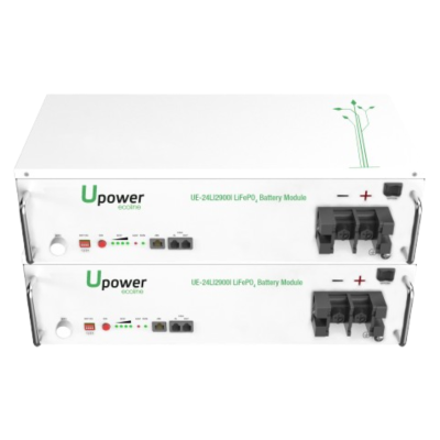 Pack 2 x Batería de Litio Upower de 2560Wh a 24V UE-24Li2900I