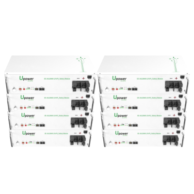 Pack 8 x Batería de Litio LV Upower para Rack de 2900Wh a 24V UE-24Li2900I