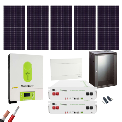 Kit Solar Aislada MasterPower 5 Paneles 550Wp y 2 Baterías UPower 5120Wh