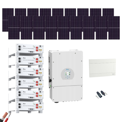 Kit Solar Deye 10000W 18xPanel Solar 550Wp 6xBatería Deye 5,12kWh