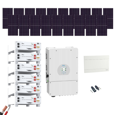 Kit Solar Deye 10000W 19xPanel Solar 550Wp 6xBatería Deye 5,12kWh