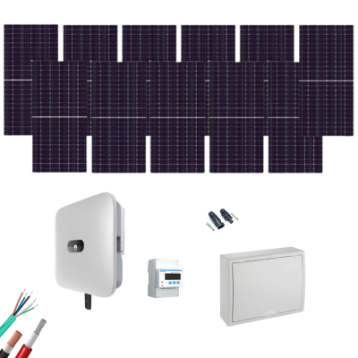 Kit Solar Trifásico Autoconsumo Huawei 5000W 11xPanel Solar 550Wp
