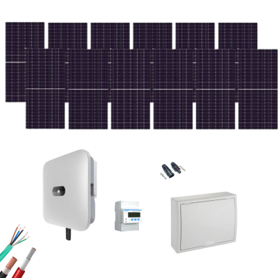 Kit Solar Trifásico Autoconsumo Huawei 6000W 12xPanel Solar 550Wp
