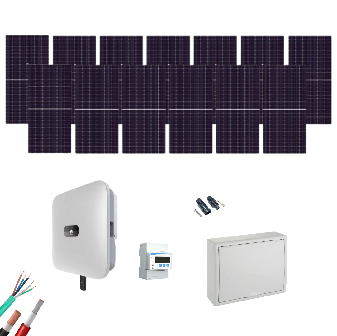 Kit Solar Trifásico Autoconsumo Huawei 6000W 13xPanel Solar 550Wp
