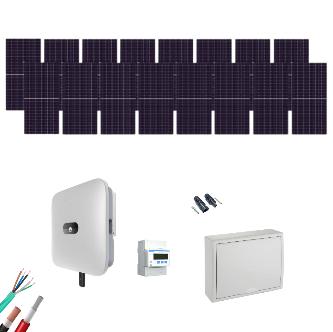 Kit Solar Trifásico Autoconsumo Huawei 8000W 16xPanel Solar 550Wp