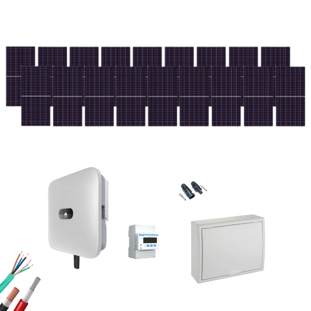 Kit Solar Trifásico Autoconsumo Huawei 8000W 18xPanel Solar 550Wp