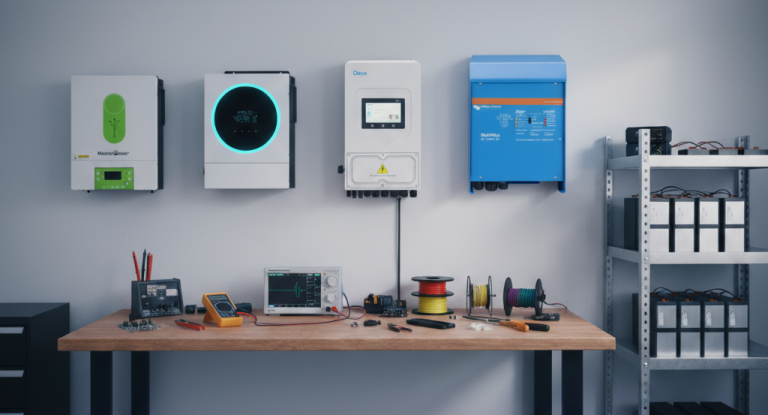 Comparación de inversores para instalación aislada