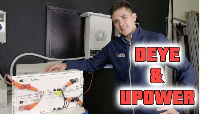Portada de articulo sobre conexión y configuración de baterías UPower con inversores Deye
