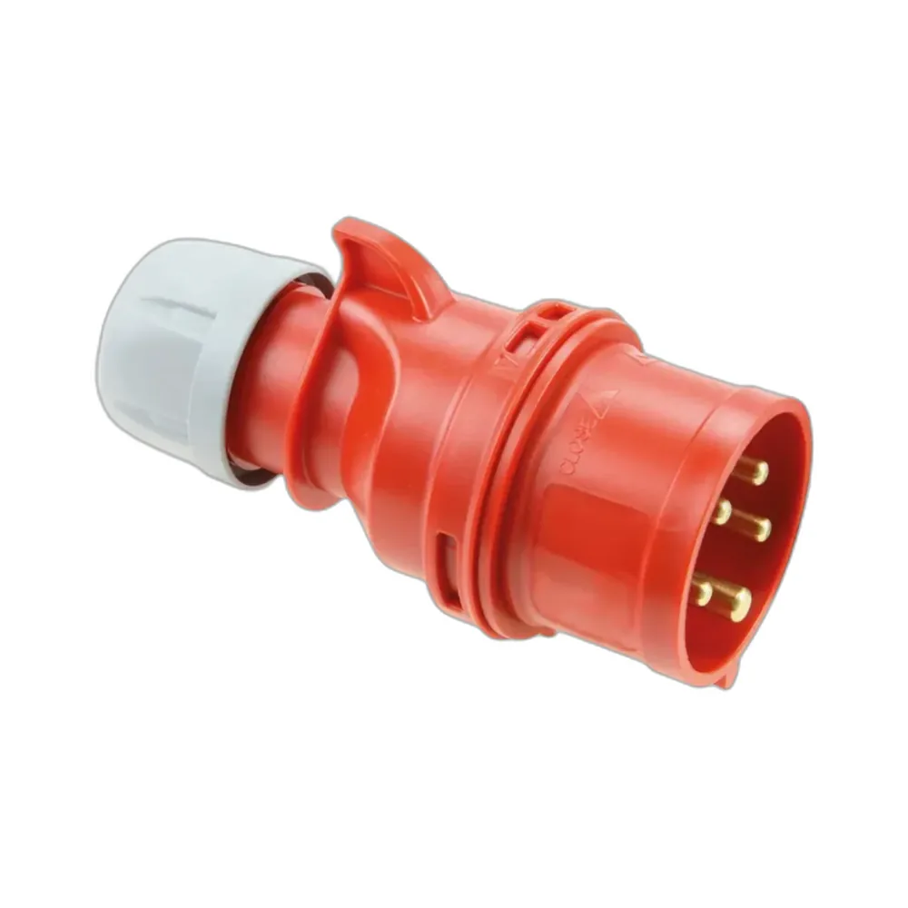 Clavija trifásica Schuko 3P+N+T 16A 400V IP44 - CuencaSolar
