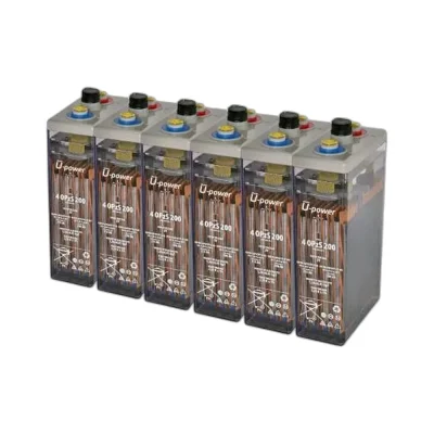 Pack 12V 6x Batería Solar 4 OPZS 200 322Ah C100 – 2V Estacionaria – Upower - CuencaSolar