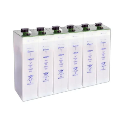 Pack 6x Baterías Solares estacionarias translucidas 5 UOPzS 442 611Ah C120 2V – Upower - CuencaSolar