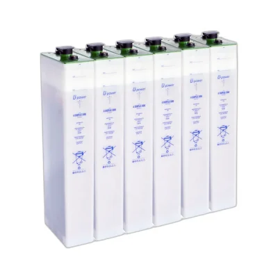 Pack 6x Baterías Solares estacionarias translucidas 4 UOPzS 500 721Ah C120 2V – Upower - CuencaSolar