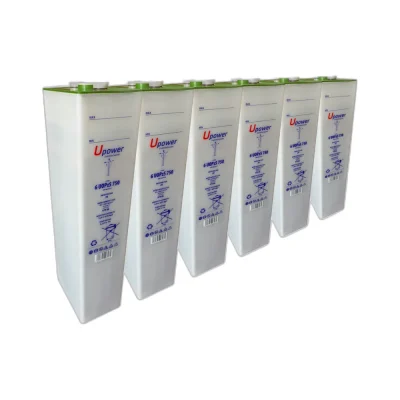 Pack 6x Baterías Solares estacionarias translucidas 6 UOPzS 750 969Ah C120 2V – Upower - CuencaSolar