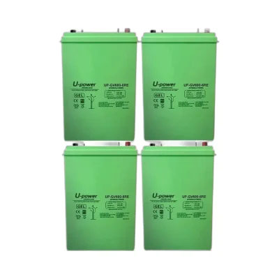 Pack 24V 4 x Batería GEL 600Ah C120 6V sin mantenimiento – UP-GV600-6RE - CuencaSolar