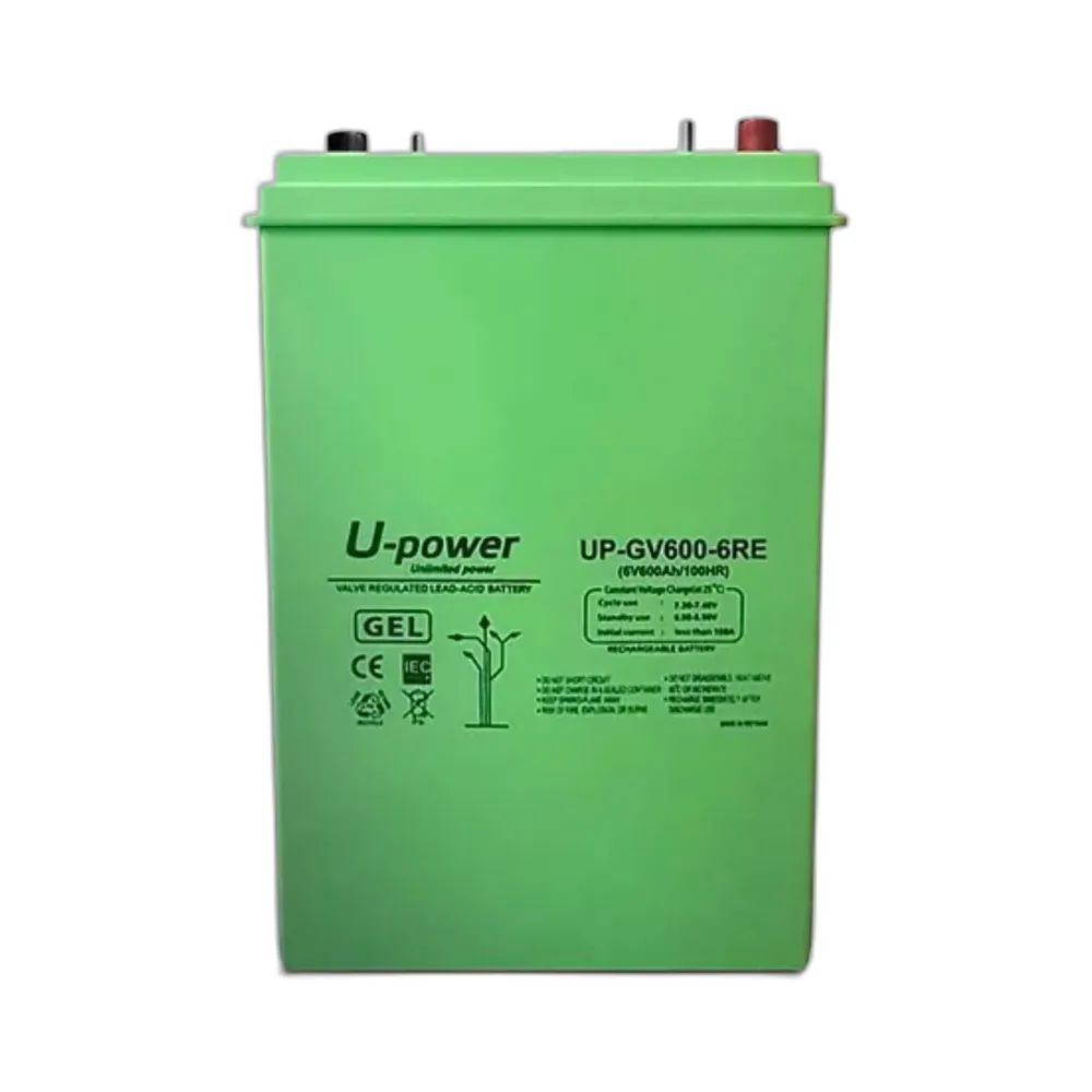 Batería GEL 600Ah C120 6V sin mantenimiento – UP-GV600-6RE - CuencaSolar