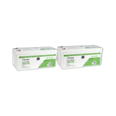 Pack 24V 2 x Batería Litio 12V 300Ah (7,68kWh) UE-12Li300 Monoblock LiFePO4 - CuencaSolar