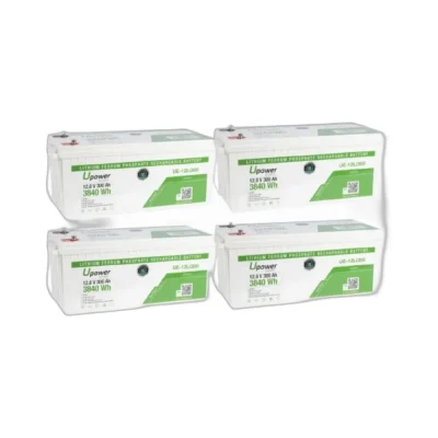 Pack 48V 4 x Batería Litio 12V 300Ah (15,36kWh) UE-12Li300 Monoblock LiFePO4 - CuencaSolar