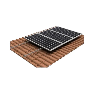 Kit Estructura Coplanar Sunfer para 2 Paneles Solares Teja con varilla 01V-250 - CuencaSolar