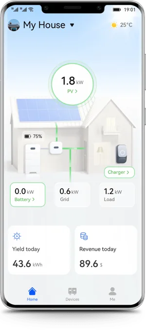 APP FusionSolar para monitorizar tu instalación