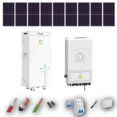 Kits Aislada Deye 6kW + UPower 15kWh 9 Paneles - CuencaSolar
