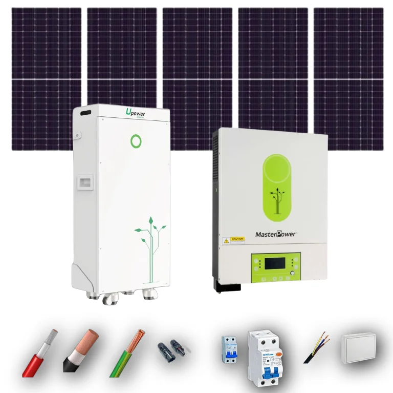 Kits Aislada MasterPower 6kW + UPower 15kWh 5 Paneles - CuencaSolar