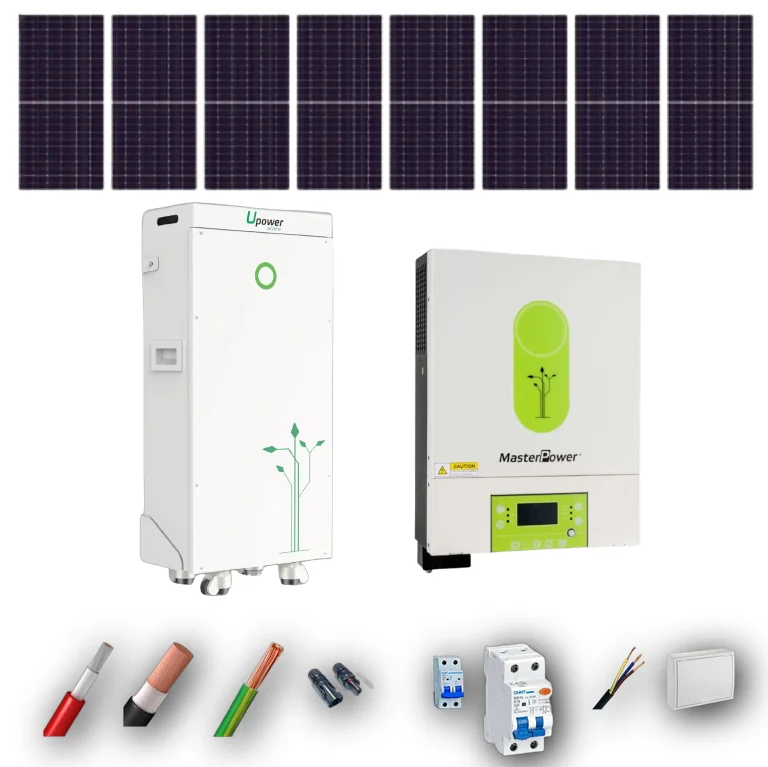 Kits Aislada MasterPower 6kW + UPower 15kWh 8 Paneles - CuencaSolar