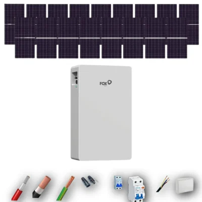 Kits Autoconsumo FOX EVO 10kW 10kWH 17 Paneles - CuencaSolar