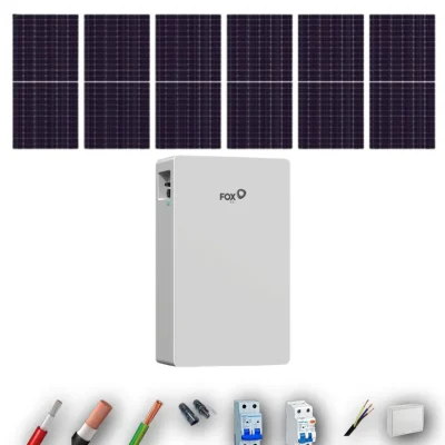 Kits Autoconsumo FOX EVO 5kW 5kWH 6 Paneles - CuencaSolar