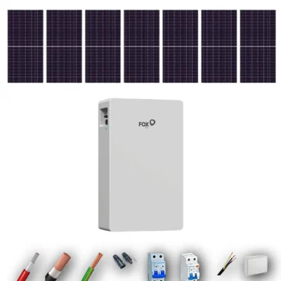 Kits Autoconsumo FOX EVO 5kW 5kWH 7 Paneles - CuencaSolar