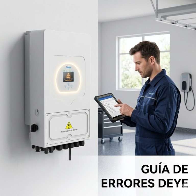 Guía de errores de inversores Deye