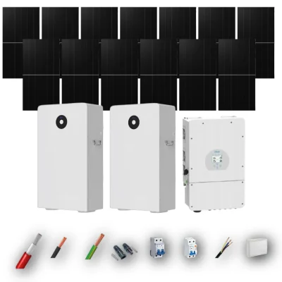 Kit Solar Deye Aislada 8kW con Batería 32kWh 13 Paneles - CuencaSolar