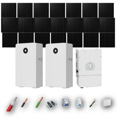 Kit Solar Deye Aislada 8kW con Batería 32kWh 14 Paneles - CuencaSolar