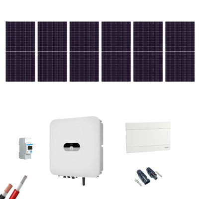 Kit Solar Autoconsumo Huawei 3000W 6xPanel AIKO 615Wp - CuencaSolar