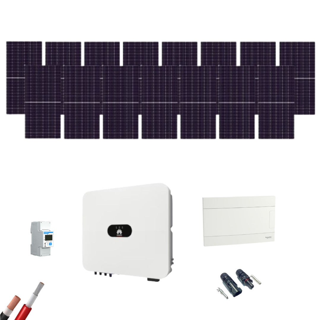 Kit Solar Autoconsumo Huawei 8000W 15xPanel AIKO 615Wp - CuencaSolar