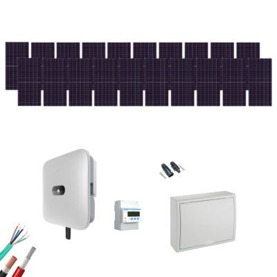 Kit Solar Trifásico Autoconsumo Huawei 10000W 20xPanel AIKO 615Wp - CuencaSolar