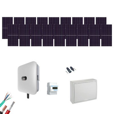 Kit Solar Trifásico Autoconsumo Huawei 8000W 18xPanel AIKO 615Wp - CuencaSolar