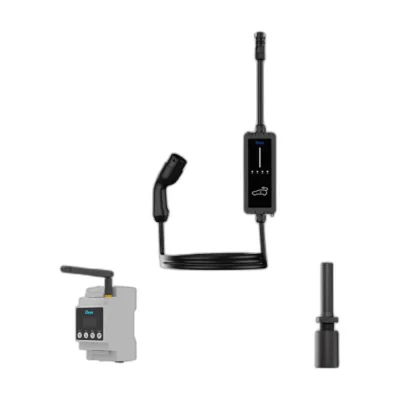 Kit Cargador de Vehículo Eléctrico Deye SUN-EVSE22K01-EU-AC - 7kW / 22kW (Monofásico y trifásico) + Meter + Antena - CuencaSolar
