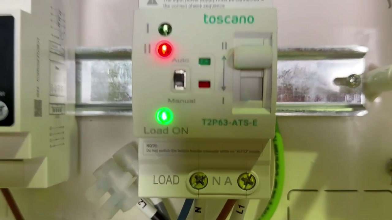 Selector manual y automático del ATS Toscano