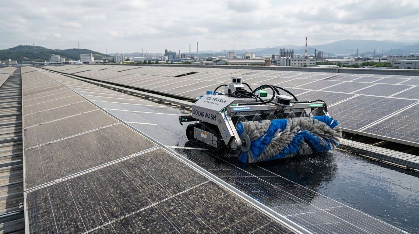Robots y drones con IA revolucionan la limpieza y el mantenimiento de paneles solares