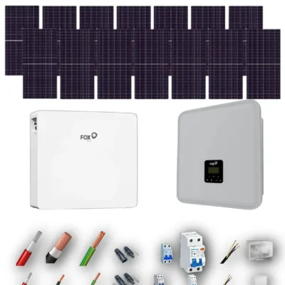 [AIKO 665Wp] Kit Solar Autoconsumo FOX 8kW 14 Paneles AIKO 665Wp 1 Bateria FOX 12kWh 14 Paneles - CuencaSolar