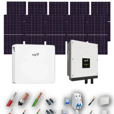 [AIKO 665Wp] Kit Solar Autoconsumo FOX-ESS 6kW 10 Paneles AIKO 665Wp 1 Bateria FOX-ESS 12kWh 10 Paneles - CuencaSolar