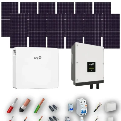 [AIKO 665Wp] Kit Solar Autoconsumo FOX-ESS 6kW 12 Paneles AIKO 665Wp 1 Bateria FOX-ESS 12kWh 12 Paneles - CuencaSolar