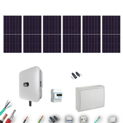 [AIKO 665Wp] Kit Solar Trifásico Autoconsumo Huawei 3000W 6xPanel AIKO 665Wp 6 Paneles - CuencaSolar